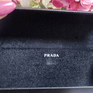 Prada Black Leather Sunglasses Case
